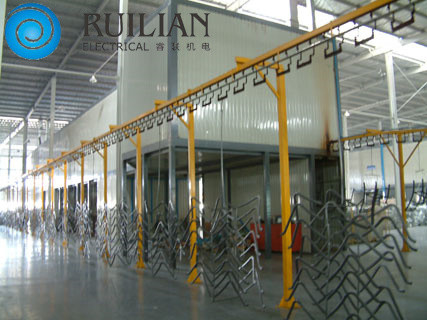 औद्योगिक हार्डवेयर पार्ट्स स्प्रे पेंटिंग उत्पादन लाइन 120KW