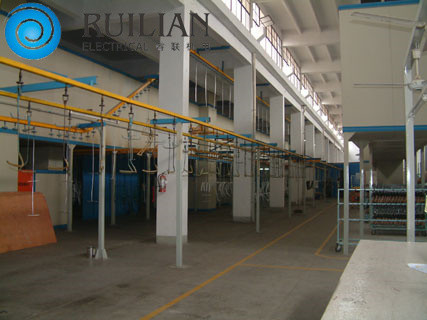 निलंबन संदेश स्प्रे पेंट उत्पादन लाइन स्प्रे पेंटिंग उपकरण 120KW